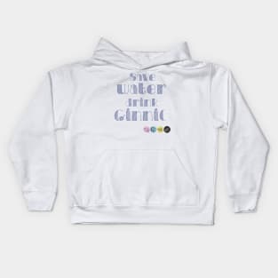 ginnic save water Kids Hoodie